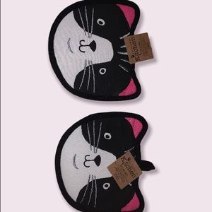 New Cat Pot Holders May Dee Designs Crazy Cat Oven Gloves Mitts